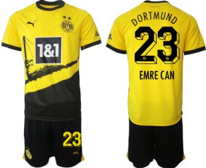 Emre Can #23 Borussia Dortmund Voetbalshirts Thuis tenue 2023-24 Korte Mouw (+ Korte broeken)