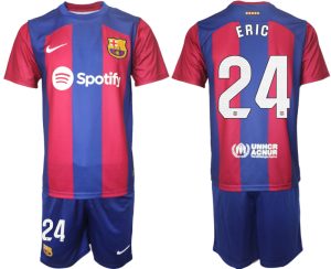 Eric Garcia #24 Barcelona Voetbalshirts Thuis tenue 2023-24 Korte Mouw (+ Korte broeken)