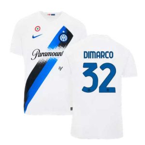Federico Dimarco #32 Inter Milan Voetbalshirts Uit tenue 2023-24 Korte Mouw