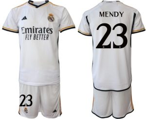 Ferland Mendy #23 Real Madrid Voetbalshirts Thuis tenue 2023-24 Korte Mouw (+ Korte broeken)