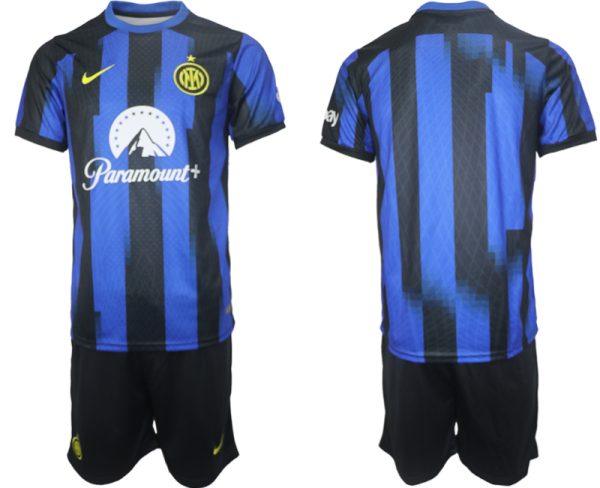 Inter Milan Voetbalshirts Thuis tenue 2023-24 Korte Mouw (+ Korte broeken)