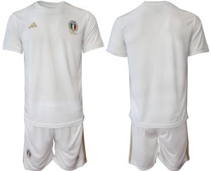 Italië Uit tenue 125-jarig jubileum Voetbalshirts 2023 Korte Mouw (+ Korte broeken)