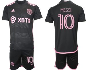 Lionel Messi #10 Inter Miami Voetbalshirts Uit tenue 2023-24 Korte Mouw (+ Korte broeken)