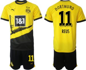 Marco Reus #11 Borussia Dortmund Voetbalshirts Thuis tenue 2023-24 Korte Mouw (+ Korte broeken)