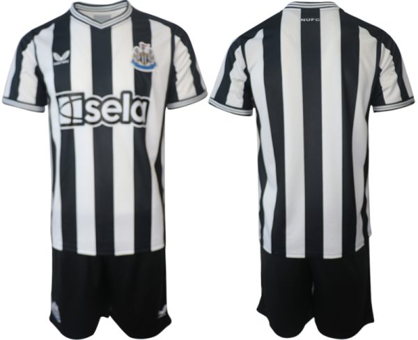 Newcastle United Voetbalshirts Thuis tenue 2023-24 Korte Mouw (+ Korte broeken)