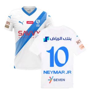 Neymar Jr #10 Al-Hilal SFC Voetbalshirts Uit tenue 2023-24 Korte Mouw