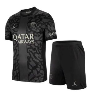 Paris Saint-Germain Voetbalshirts Derde tenue 2023-24 Korte Mouw (+ Korte broeken)