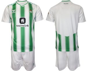 Real Betis Voetbalshirts Thuis tenue 2023-24 Korte Mouw (+ Korte broeken)
