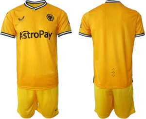 Wolves Voetbalshirts Thuis tenue 2023-24 Korte Mouw (+ Korte broeken)