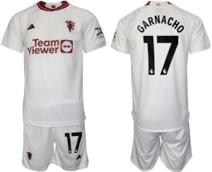 Alejandro Garnacho #17 Manchester United Voetbalshirts Derde tenue 2023-24 Korte Mouw (+ Korte broeken)