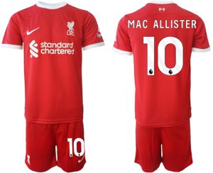 Alexis Mac Allister #10 Liverpool Voetbalshirts Thuis tenue 2023-24 Korte Mouw (+ Korte broeken)