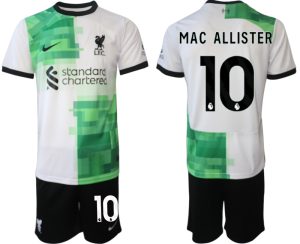 Alexis Mac Allister #10 Liverpool Voetbalshirts Uit tenue 2023-24 Korte Mouw (+ Korte broeken)