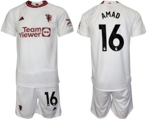 Amad Diallo #16 Manchester United Voetbalshirts Derde tenue 2023-24 Korte Mouw (+ Korte broeken)