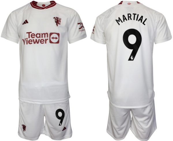 Anthony Martial #9 Manchester United Voetbalshirts Derde tenue 2023-24 Korte Mouw (+ Korte broeken)