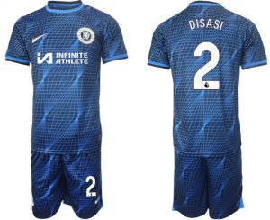 Axel Disasi #2 Chelsea Voetbalshirts Uit tenue 2023-24 Korte Mouw (+ Korte broeken)