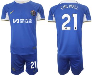 Ben Chilwell #21 Chelsea Voetbalshirts Thuis tenue 2023-24 Korte Mouw (+ Korte broeken)