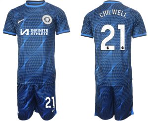 Ben Chilwell #21 Chelsea Voetbalshirts Uit tenue 2023-24 Korte Mouw (+ Korte broeken)