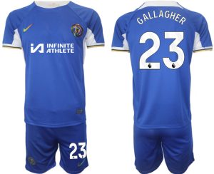 Conor Gallagher #23 Chelsea Voetbalshirts Thuis tenue 2023-24 Korte Mouw (+ Korte broeken)