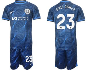 Conor Gallagher #23 Chelsea Voetbalshirts Uit tenue 2023-24 Korte Mouw (+ Korte broeken)