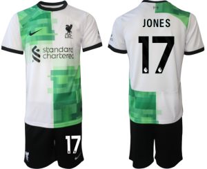 Curtis Jones #17 Liverpool Voetbalshirts Uit tenue 2023-24 Korte Mouw (+ Korte broeken)