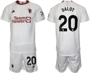 Diogo Dalot #20 Manchester United Voetbalshirts Derde tenue 2023-24 Korte Mouw (+ Korte broeken)