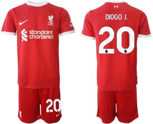 Diogo Jota #20 Liverpool Voetbalshirts Thuis tenue 2023-24 Korte Mouw (+ Korte broeken)