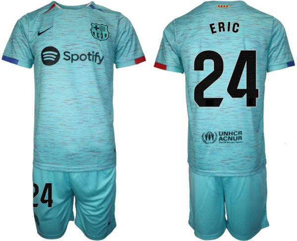 Eric Garcia #24 Barcelona Voetbalshirts Derde tenue 2023-24 Korte Mouw (+ Korte broeken)