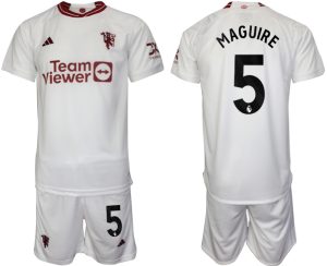 Harry Maguire #5 Manchester United Voetbalshirts Derde tenue 2023-24 Korte Mouw (+ Korte broeken)