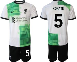 Ibrahima Konate #5 Liverpool Voetbalshirts Uit tenue 2023-24 Korte Mouw (+ Korte broeken)