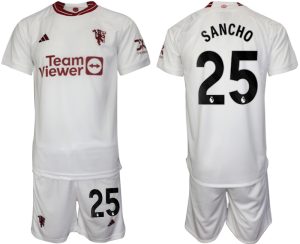 Jadon Sancho #25 Manchester United Voetbalshirts Derde tenue 2023-24 Korte Mouw (+ Korte broeken)
