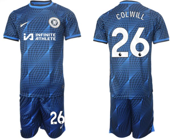 Levi Colwill #26 Chelsea Voetbalshirts Uit tenue 2023-24 Korte Mouw (+ Korte broeken)