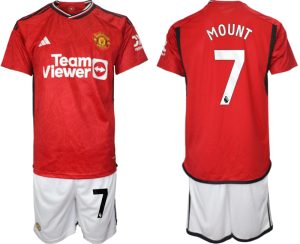 Mason Mount #7 Manchester United Voetbalshirts Thuis tenue 2023-24 Korte Mouw (+ Korte broeken)