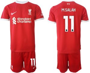 Mohamed Salah #11 Liverpool Voetbalshirts Thuis tenue 2023-24 Korte Mouw (+ Korte broeken)