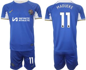 Noni Madueke #11 Chelsea Voetbalshirts Thuis tenue 2023-24 Korte Mouw (+ Korte broeken)