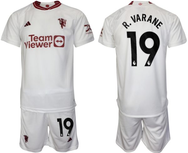 Raphael Varane #19 Manchester United Voetbalshirts Derde tenue 2023-24 Korte Mouw (+ Korte broeken)