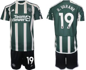 Raphael Varane #19 Manchester United Voetbalshirts Uit tenue 2023-24 Korte Mouw (+ Korte broeken)