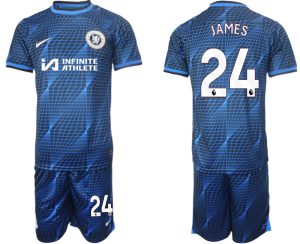 Reece James #24 Chelsea Voetbalshirts Uit tenue 2023-24 Korte Mouw (+ Korte broeken)