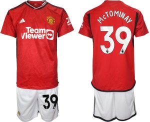 Scott McTominay #39 Manchester United Voetbalshirts Thuis tenue 2023-24 Korte Mouw (+ Korte broeken)