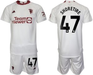 Shola Shoretire #47 Manchester United Voetbalshirts Derde tenue 2023-24 Korte Mouw (+ Korte broeken)