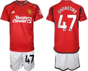 Shola Shoretire #47 Manchester United Voetbalshirts Thuis tenue 2023-24 Korte Mouw (+ Korte broeken)