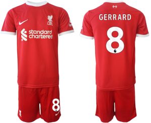 Steven Gerrard #8 Liverpool Voetbalshirts Thuis tenue 2023-24 Korte Mouw (+ Korte broeken)