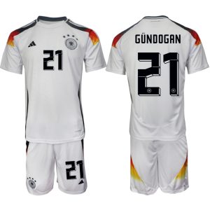 Duitsland EK 2024 Voetbalshirts 2024/25 Ilkay Gundogan #21 Thuisshirt Korte Mouw (+ Korte broeken)
