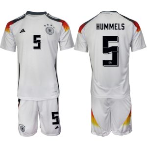 Duitsland EK 2024 Voetbalshirts 2024/25 Mats Hummels #5 Thuisshirt Korte Mouw (+ Korte broeken)