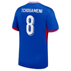 Frankrijk EK 2024 Voetbalshirts 2024/25 Aurelien Tchouameni #8 Thuisshirt Korte Mouw