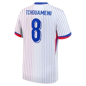 Frankrijk EK 2024 Voetbalshirts 2024/25 Aurelien Tchouameni #8 Uitshirt Korte Mouw
