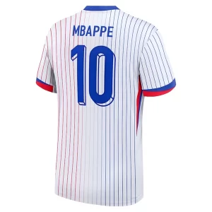 Frankrijk EK 2024 Voetbalshirts 2024/25 Kylian Mbappe #10 Uitshirt Korte Mouw
