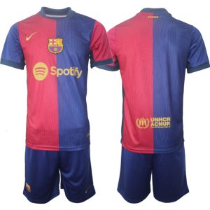 Goedkope Barcelona Voetbalshirts 2024/25 Thuisshirt Korte Mouw (+ Korte broeken) Online Kopen