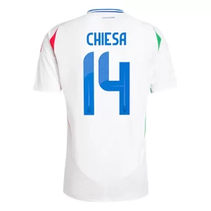 Italië EK 2024 Voetbalshirts 2024/25 Federico Chiesa #14 Uitshirt Korte Mouw