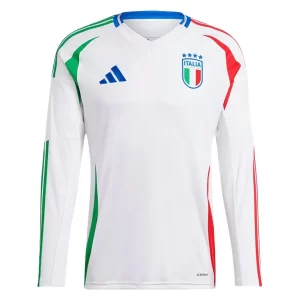Italië EK 2024 Voetbalshirts 2024/25 Uitshirt Lange Mouwen
