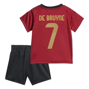 Kids België EK 2024 Voetbalshirts 2024/25 Kevin De Bruyne #7 Thuisshirt Korte Mouw (+ Korte broeken)
